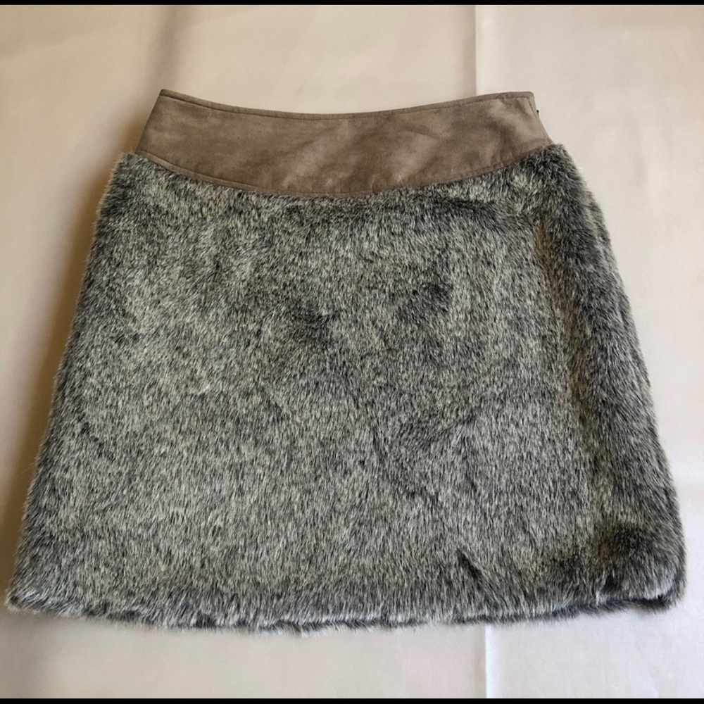Faux Fur Bree Mouton Skirt